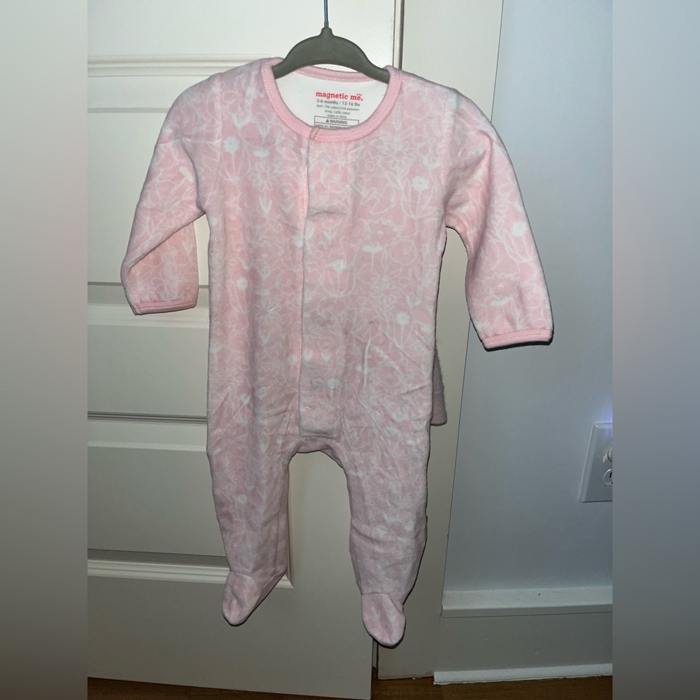 Magnetic Me Fleece Pink Footie